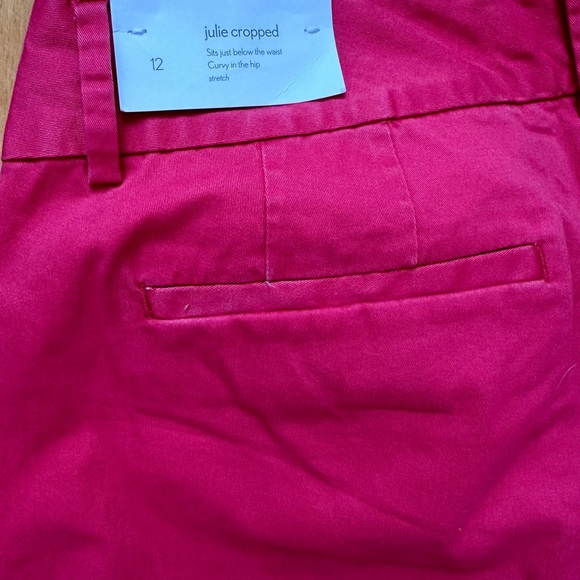 Red Size 12 Julie Fit/cropped (sits just below waist curvy in hip). - Picture 2 of 2